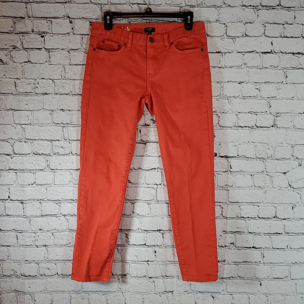 J. Crew Coral Toothpick Skinny Jeans Size 28